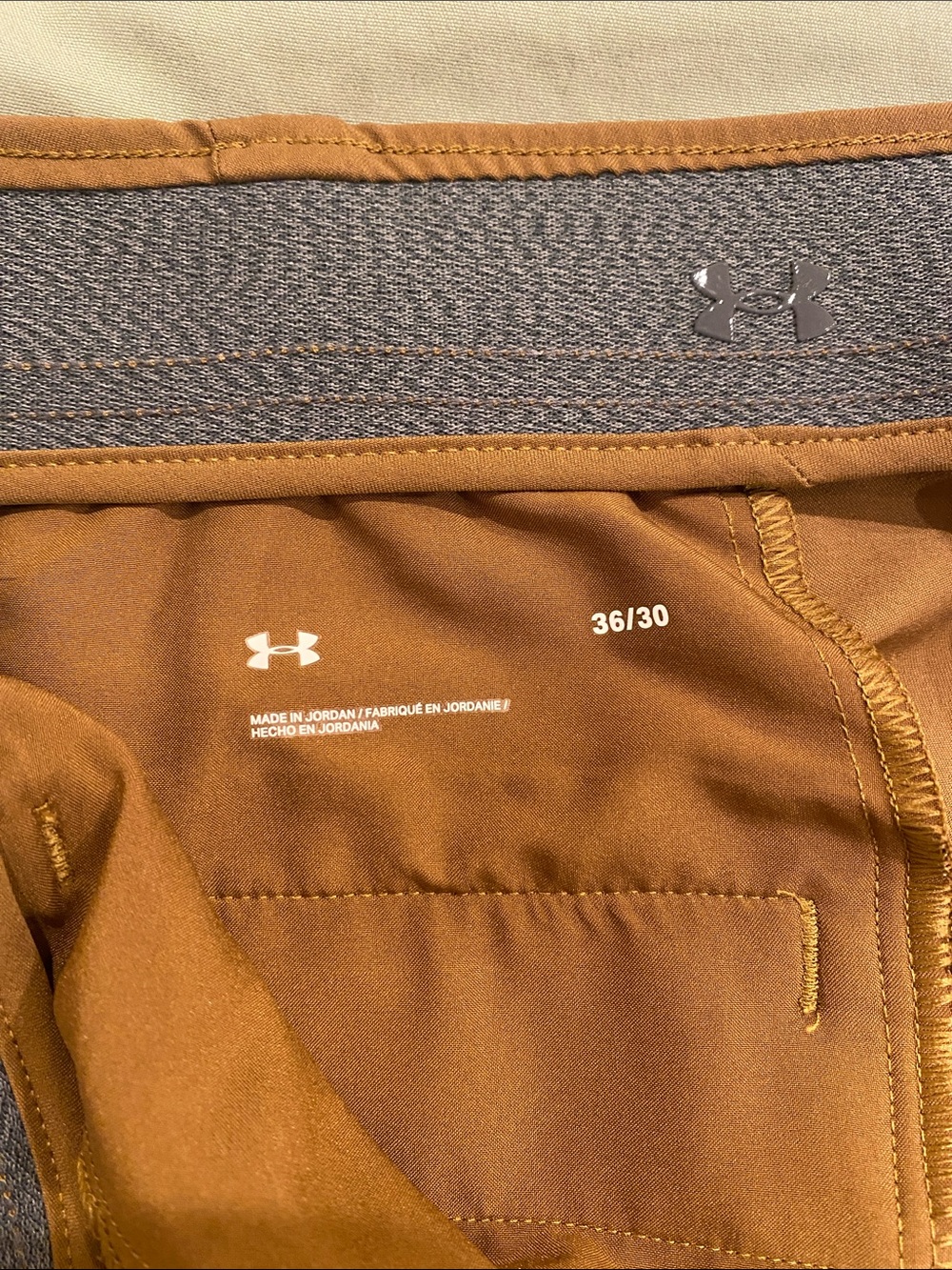 Under Armour Men's Brown Performance Chinos - Picture 3 of 4